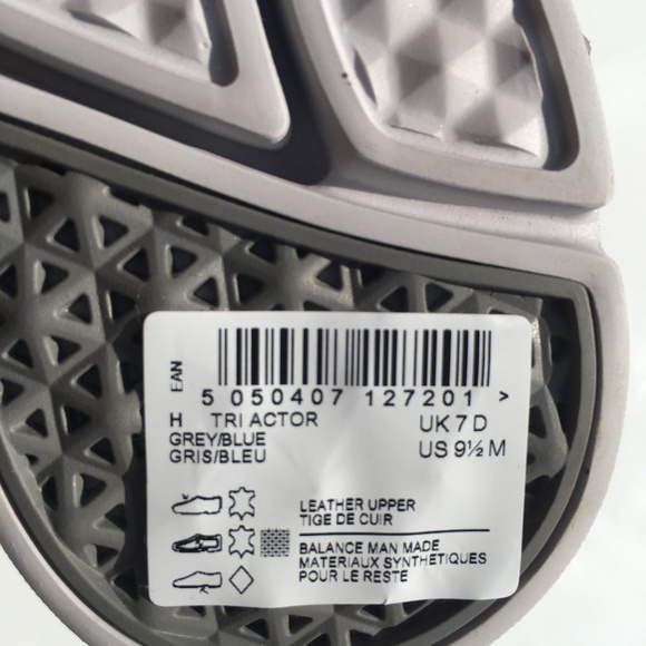 Clarks Tri Actor Sneakers grey Leather 9.5 - Picture 4 of 8